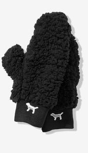 VS Pink Sherpa Mittens **New w/Tags**